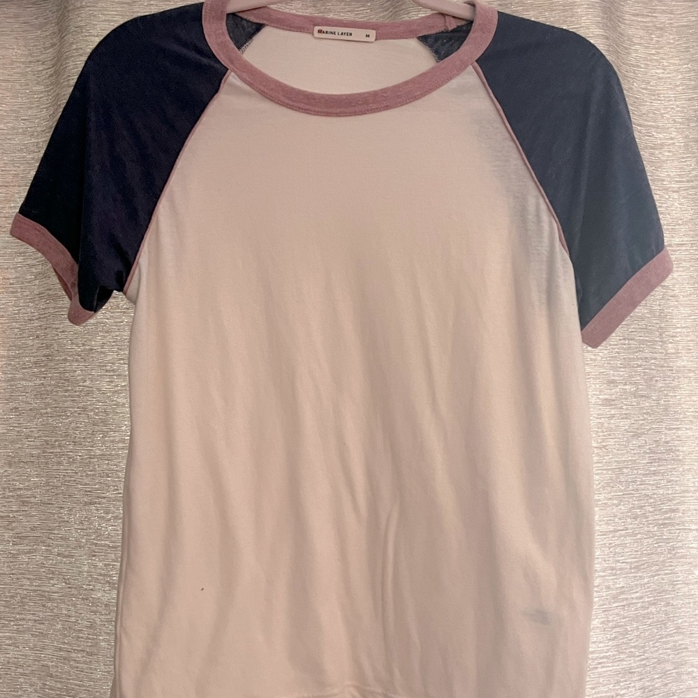 Marine layer short sleeve baseball tee